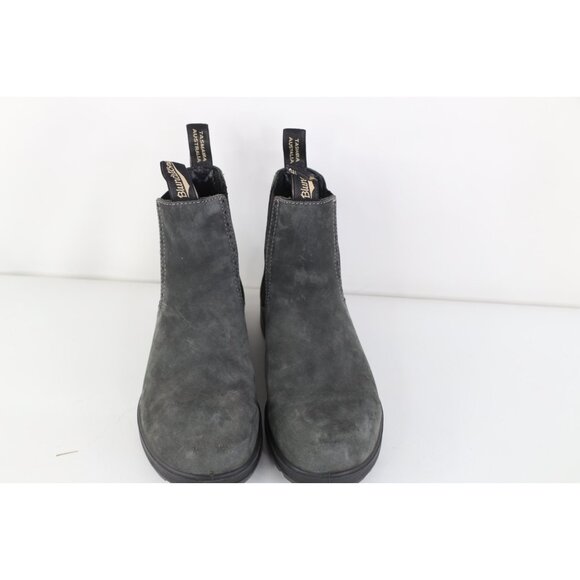 Vtg Blundstone EU 6.5 US Mens 7.5 Womens 9.5 Suede Leather Chelsea Boots Gray main image 10